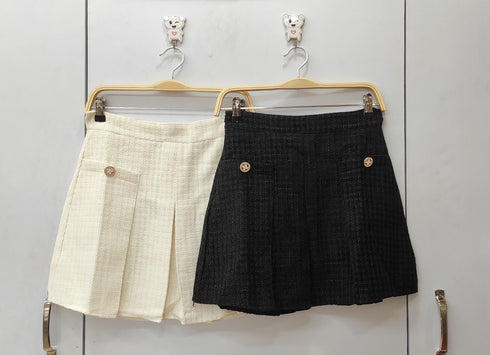 Pleated Mini Skirt